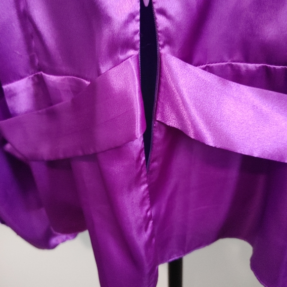 Purple formal blouse - Picture 4 of 6